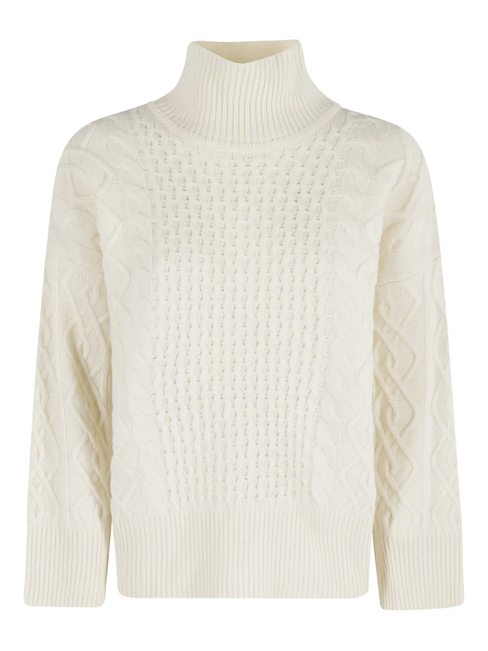 Ermanno Firenze Turtleneck Long-sleeved Sweater In Neutral