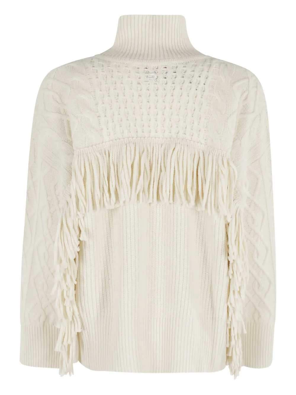 Ermanno Firenze Turtleneck Long-sleeved Sweater In Neutral