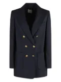 Kiltie double-breasted blazer - Blue