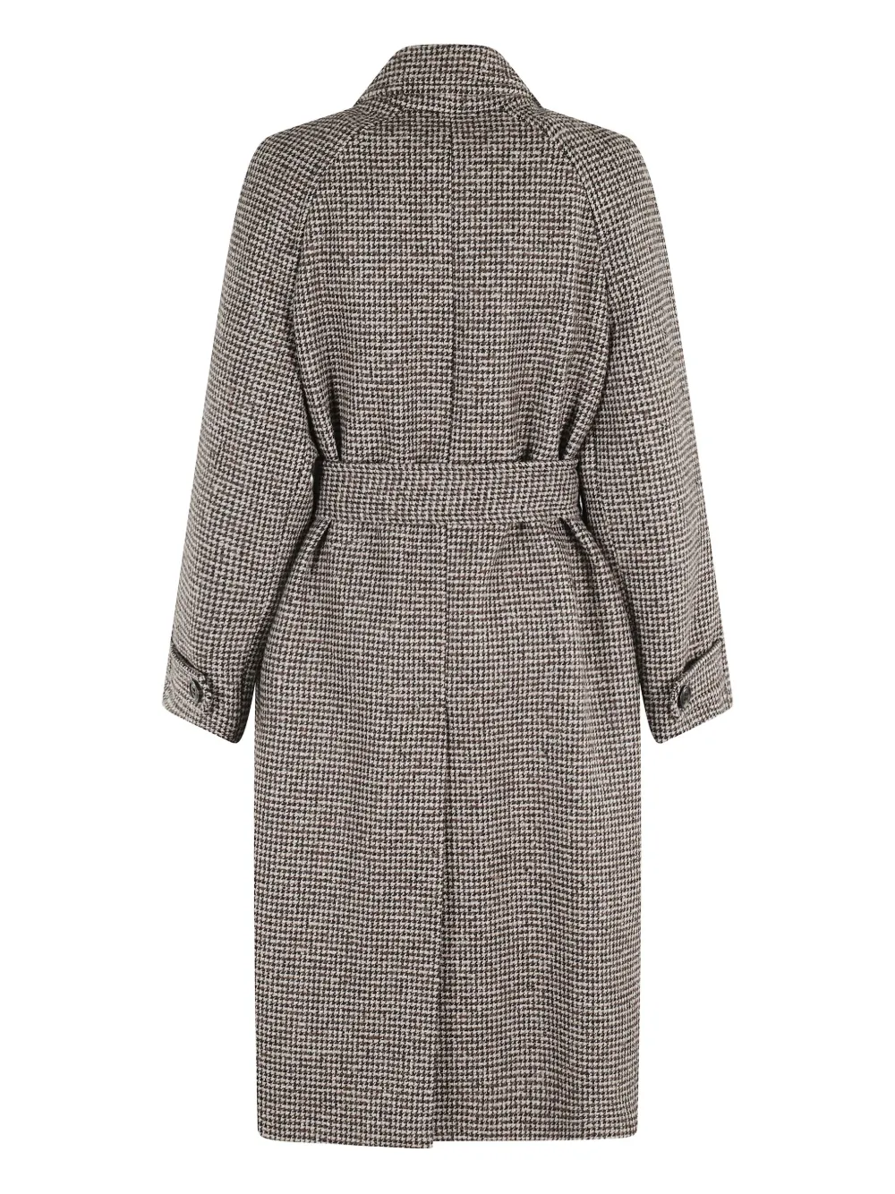 Kiltie houndstooth-pattern belted coat | Single Breasted Coats | Image 2