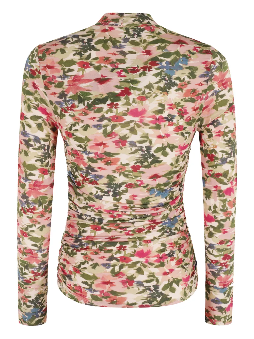 FARM Rio Ikat Tiny Flowers high-neck top - Roze