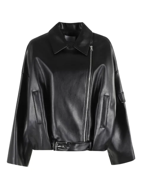 Isabelle Blanche belted zip-front jacket