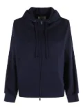 Circolo 1901 drawstring zip-up hoodie - Blue