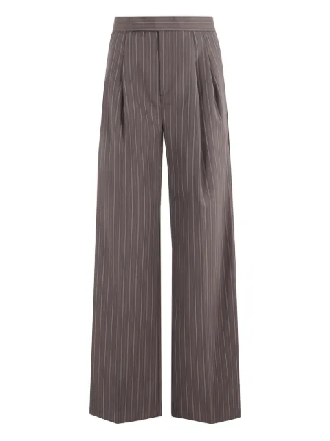 Isabelle Blanche striped straight-leg trousers