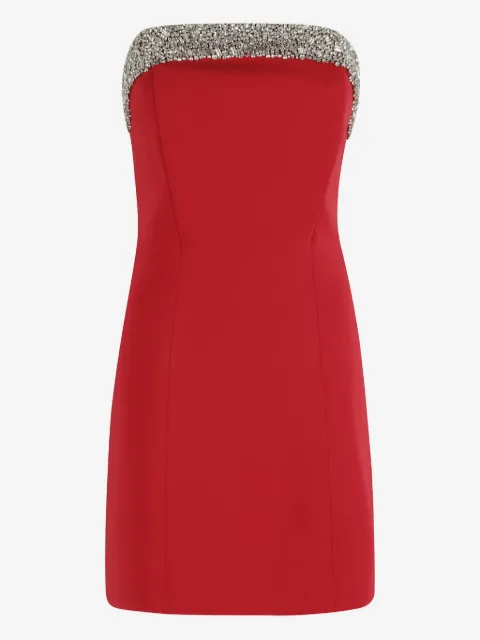 Amen vestido strapless con detalles de strass