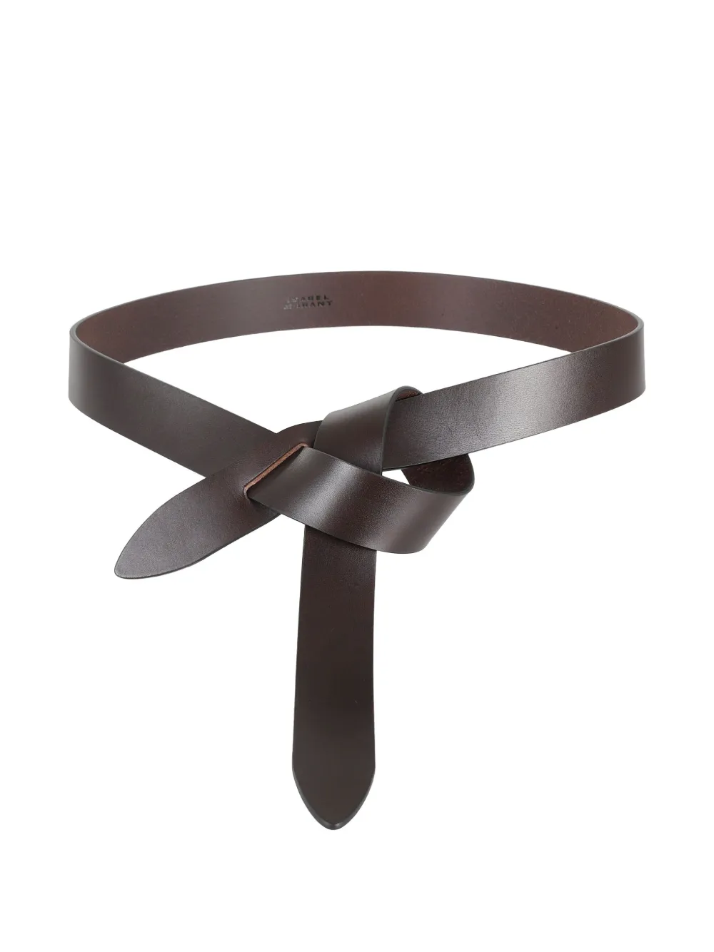 ISABEL MARANT knotted leather belt - Bruin