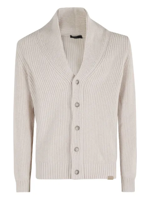 Fay shawl-collar cardigan
