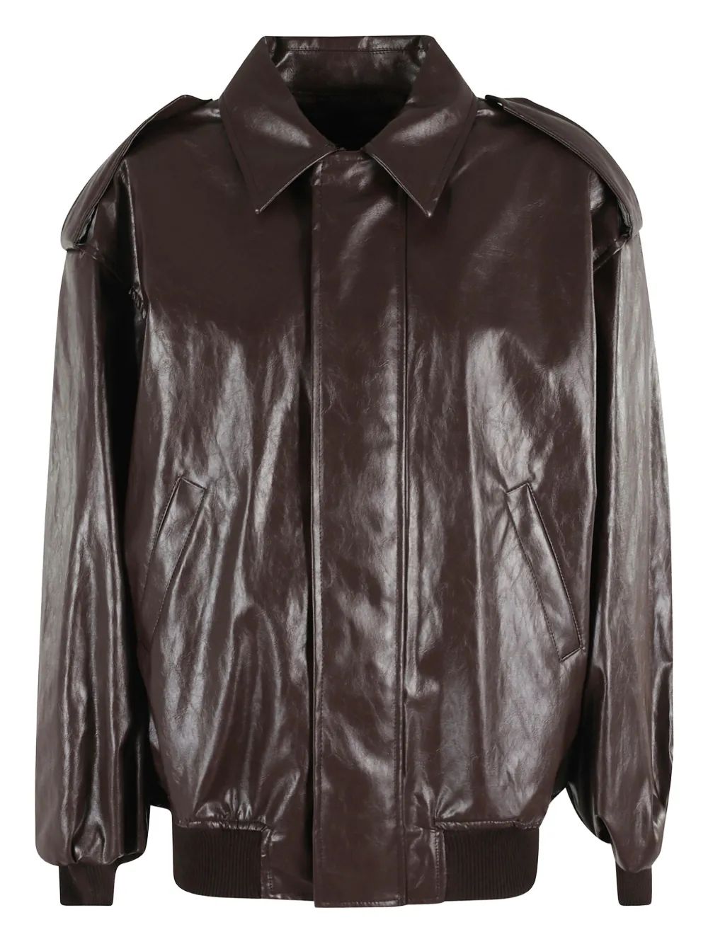 Federica Tosi Zip-up Bomber Jacket In Brown