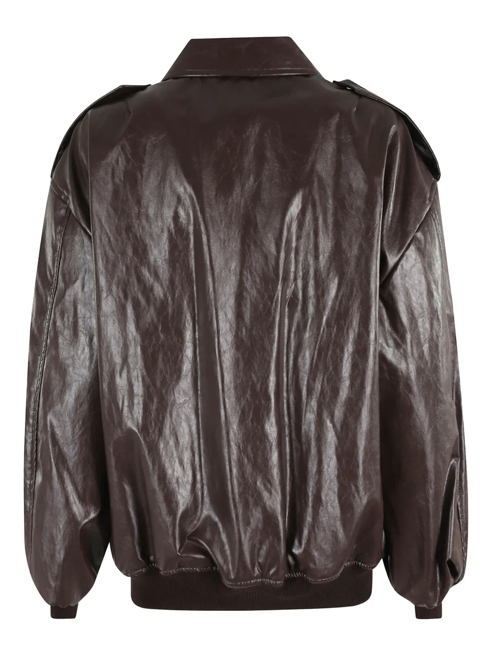 Federica Tosi Zip-up Bomber Jacket In Brown