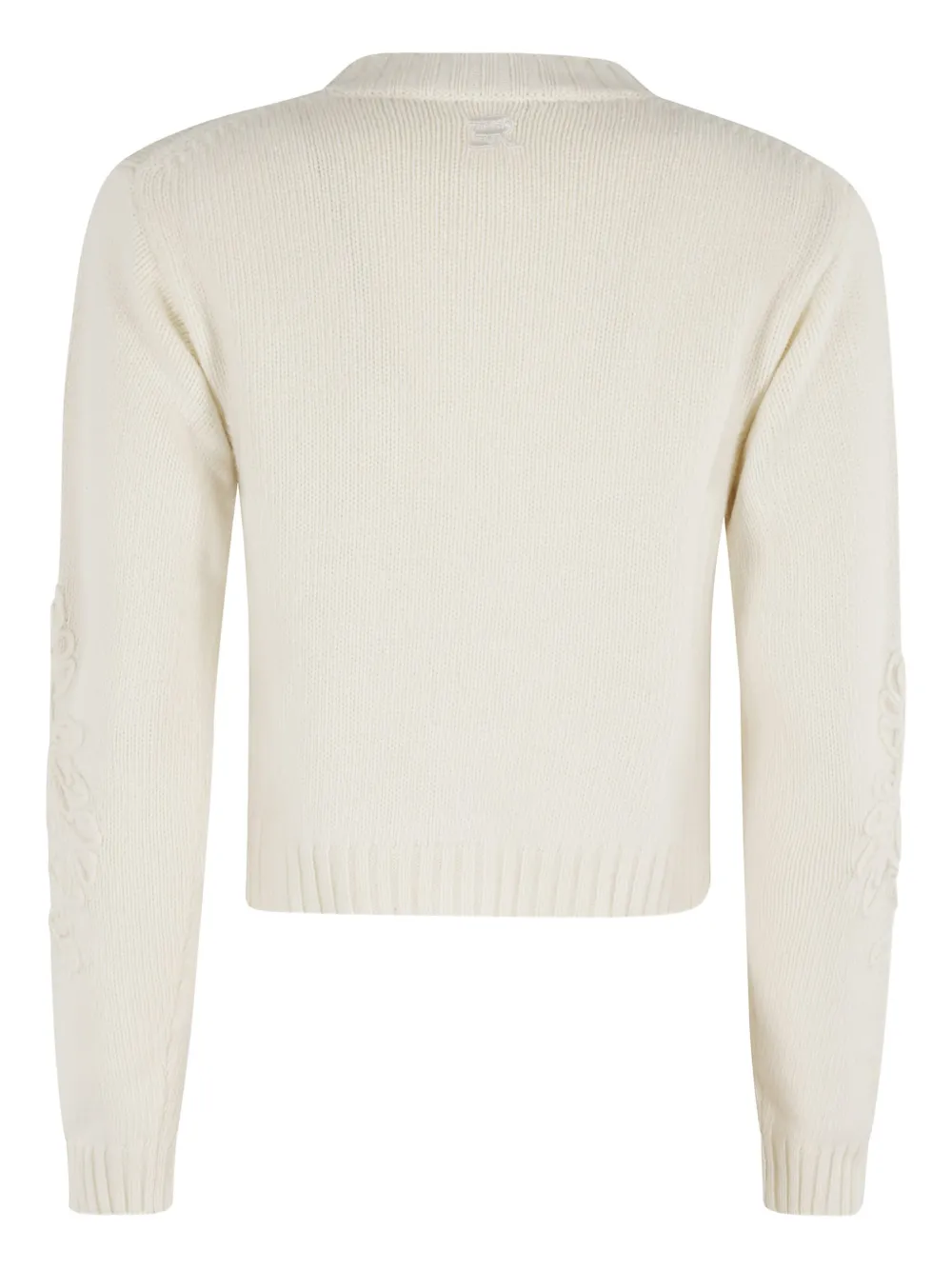 Ermanno Firenze Button Long-sleeved Sweater In Neutral