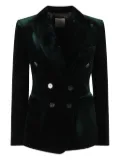 Kiltie velvet double-breasted jacket - Green