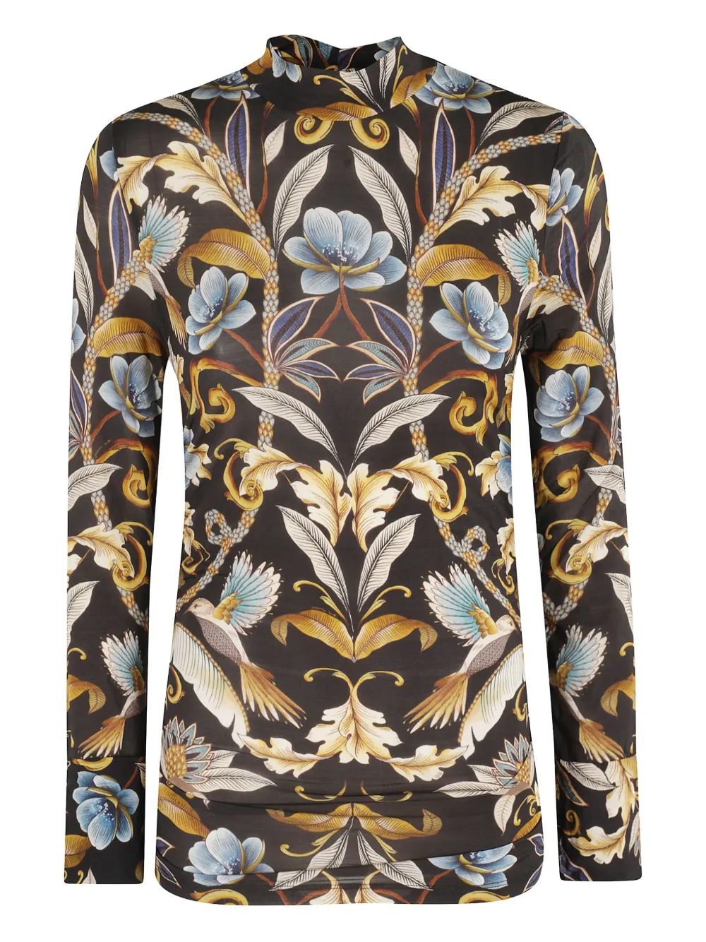 FARM Rio floral-print blouse | Black | Image 1