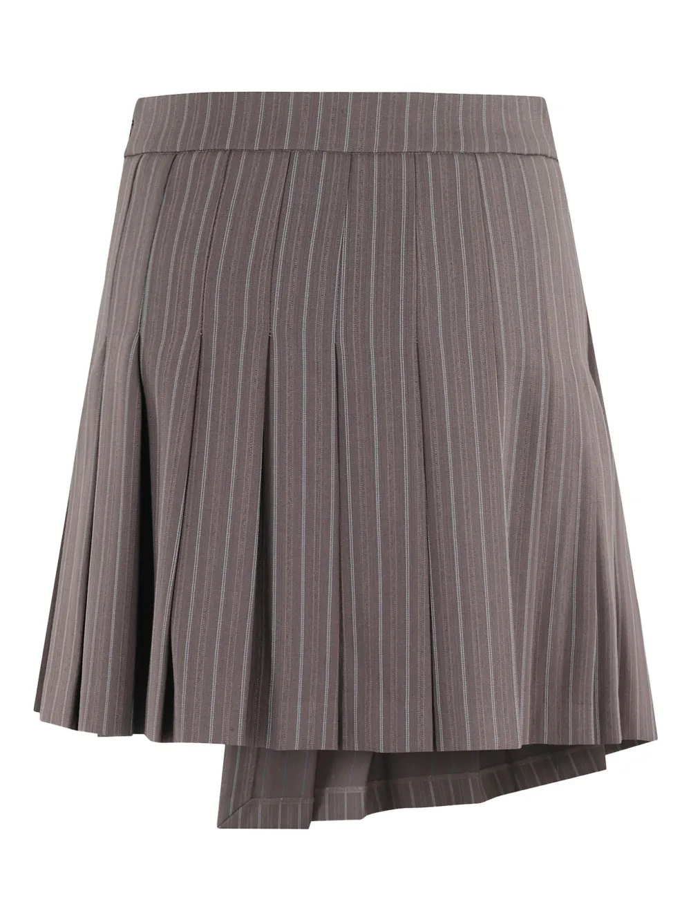 Isabelle Blanche pleated pinstripe skirt - Grijs
