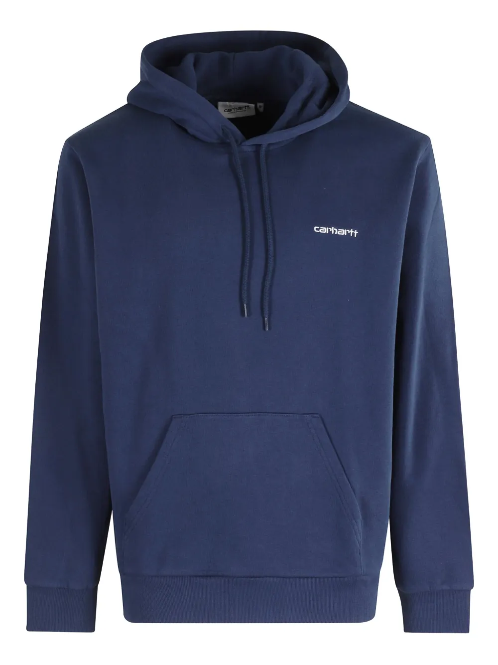 Carhartt Wip Logo Embroidered Drawstring Hoodie In Blue