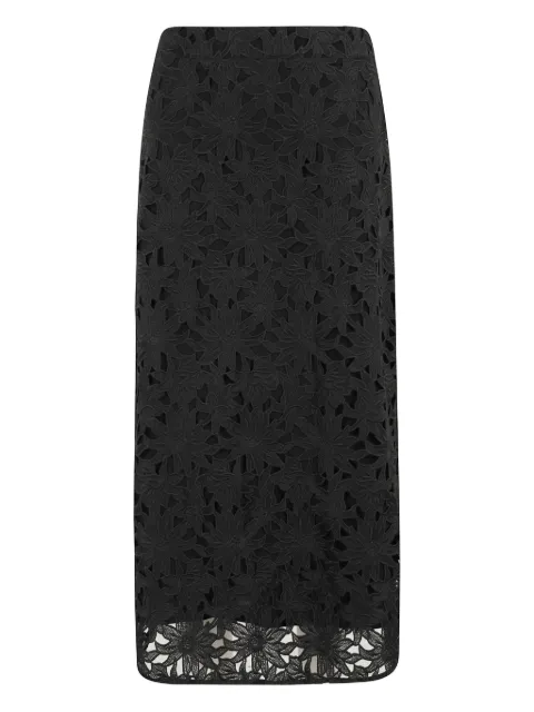 FARM Rio floral lace midi skirt