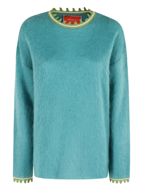 La DoubleJ — scalloped-trimmed sweater