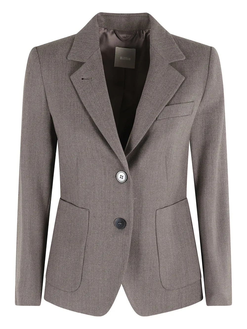 Kiltie single-breasted blazer | Grey | Image 1