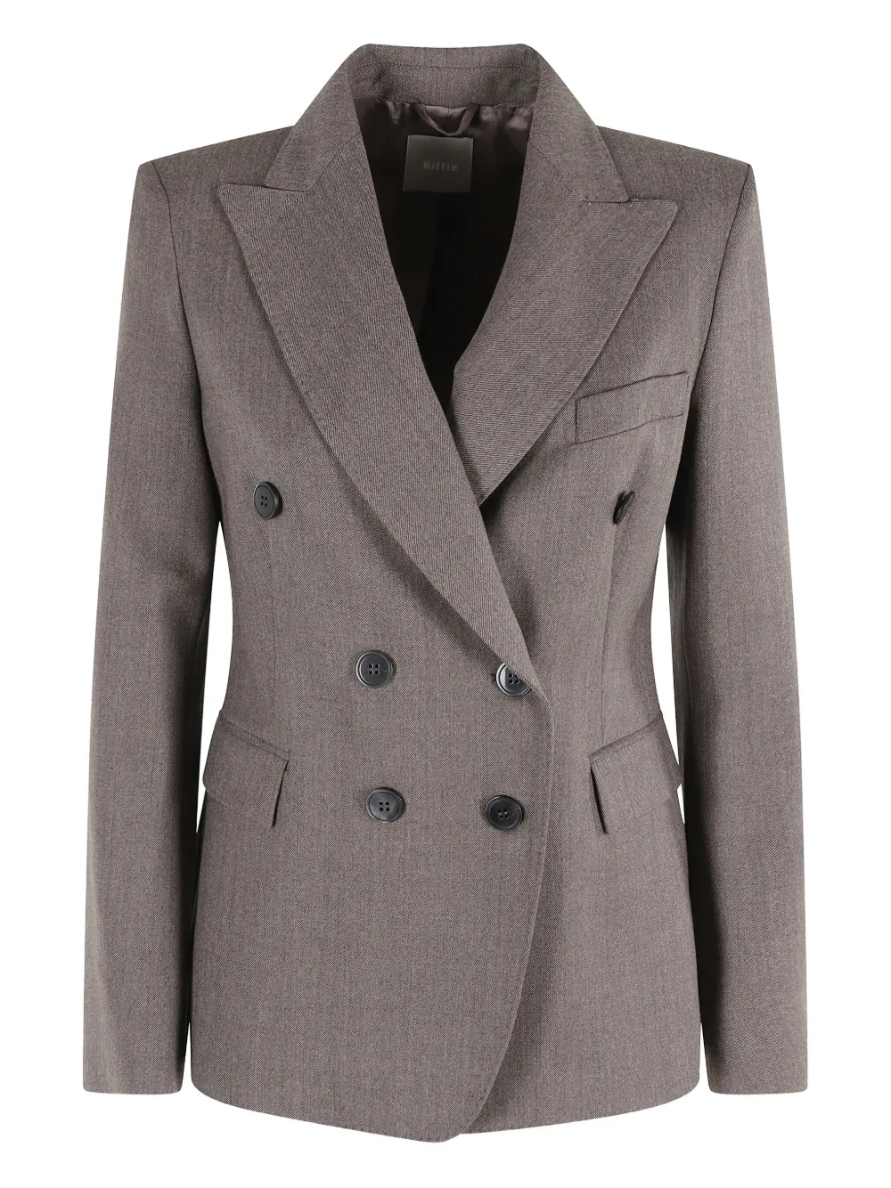 Kiltie double-breasted herringbone jacket | Grey | Image 1