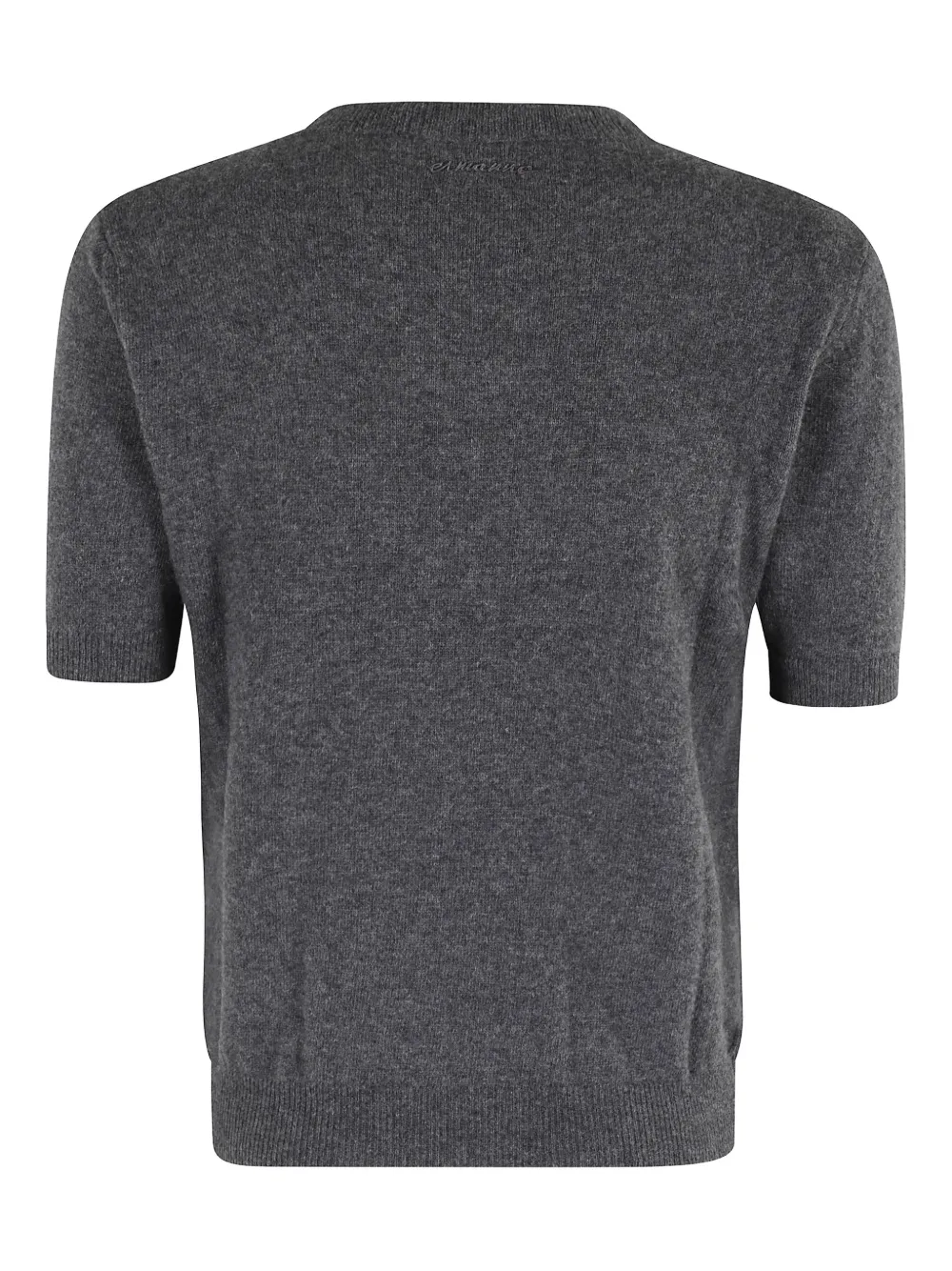 Ermanno Firenze Crew Neck Short-sleeved Sweater In Black