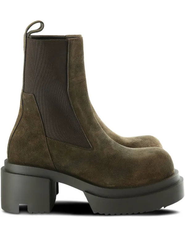 Rick Owens Beatle Bogun 70mm チェルシーブーツ | ブラウン | FARFETCH JP