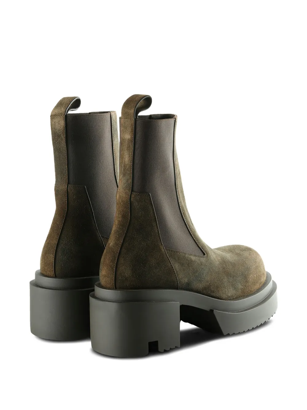 Rick Owens 70 mm Beatle Bogun Chelsea laarzen met plateauzool Bruin