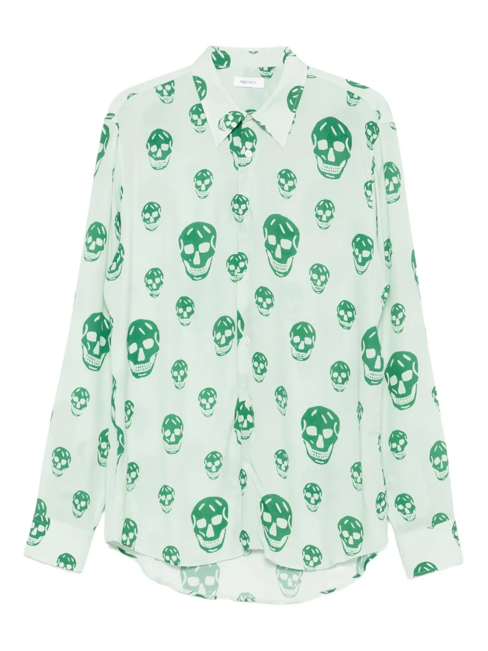 Alexander McQueen graphic-print shirt | Green | Image 1