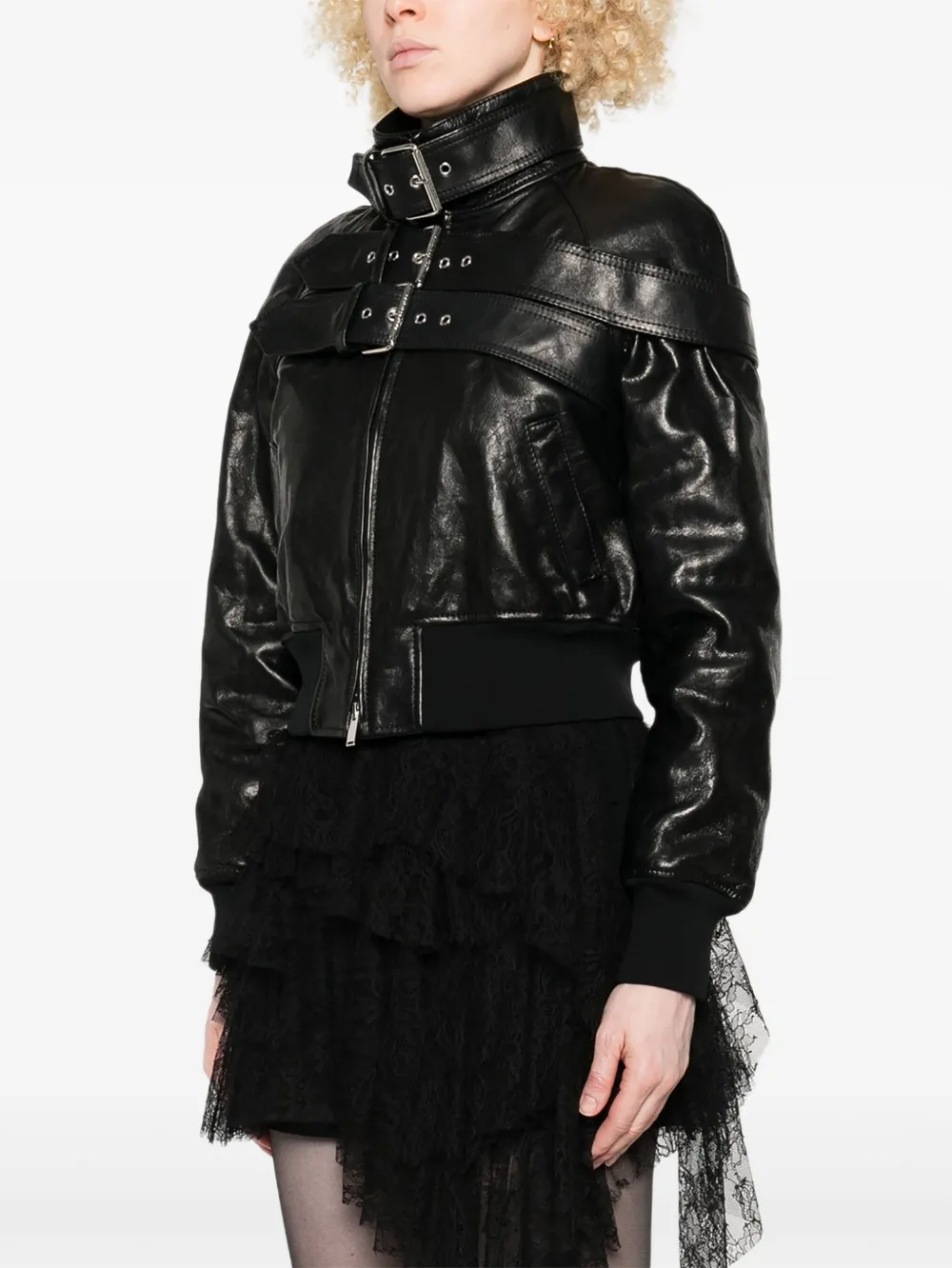 Alexander Mcqueen Skull-print Long-sleeve Shirt In Black