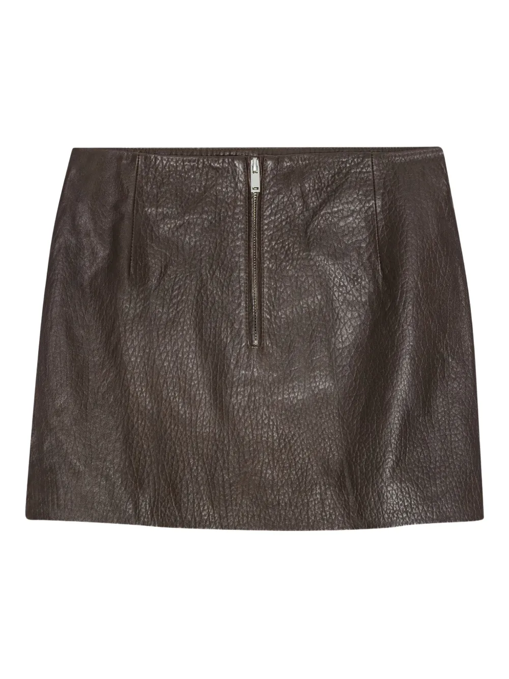 REMAIN Minigonna con zip - Marrone