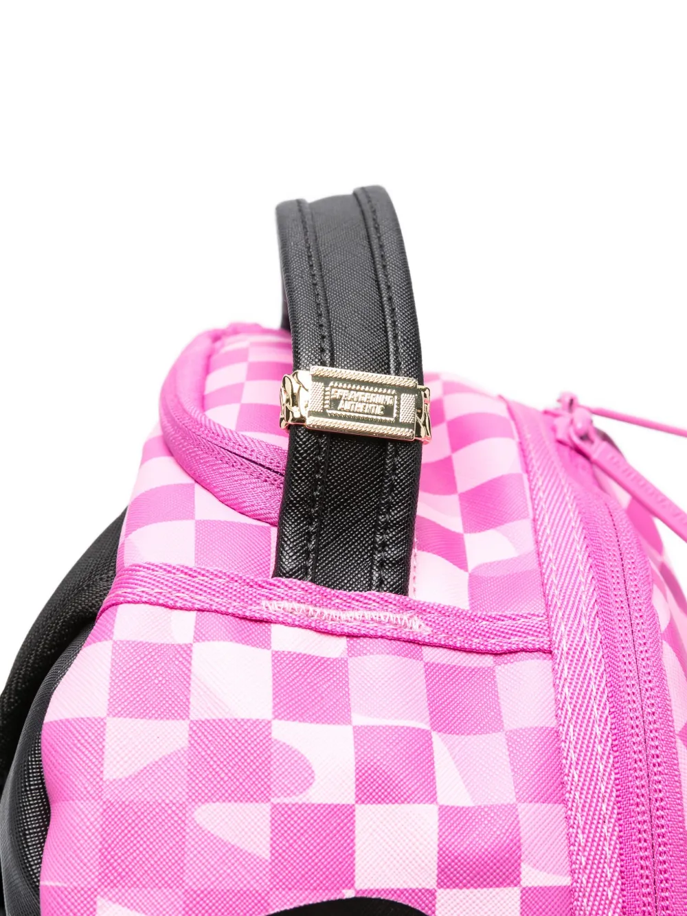 Sprayground Shark-check Backpack In Pink