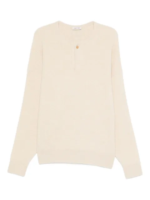 Fear Of God button-front waffle-knit sweater