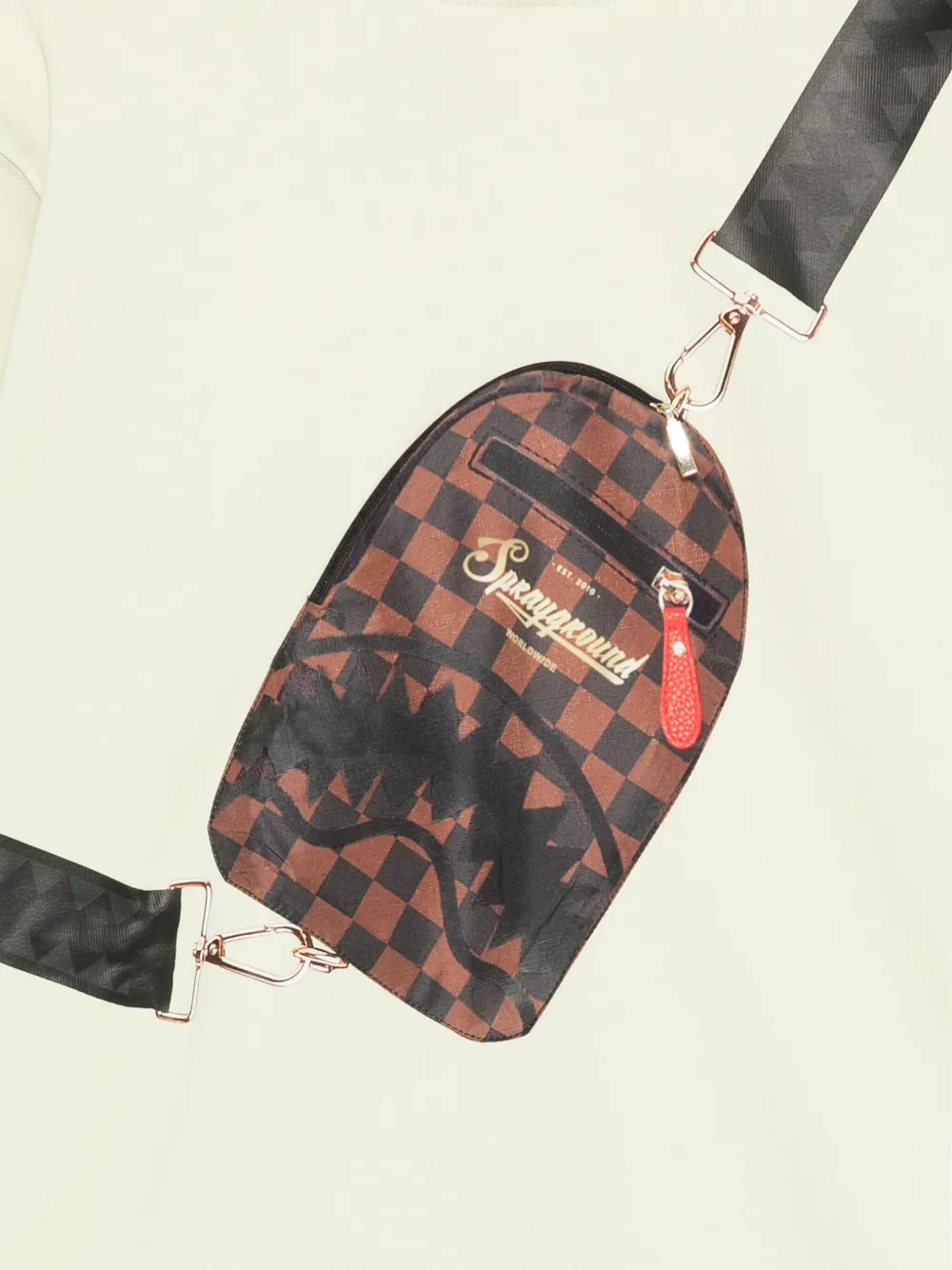 sprayground kid Hoodie met tassenprint Groen