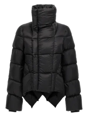 Rick Owens フォールドネック レザージャケット | ブラック | FARFETCH JP