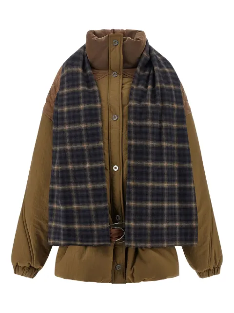 MARBELL Amy scarf-detail padded jacket