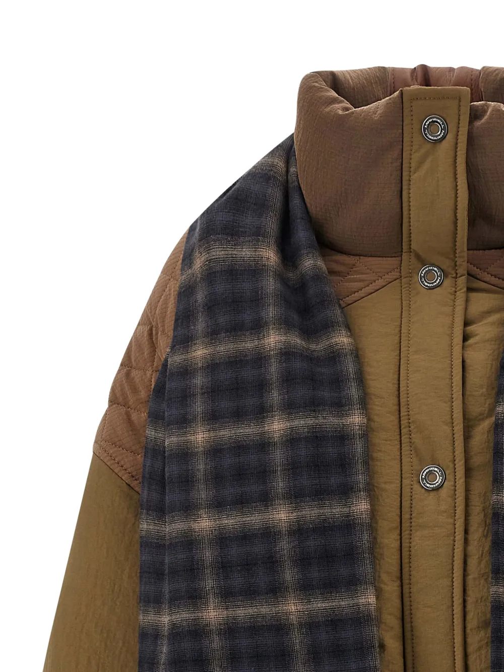 MARBELL Amy gewatteerd jack met sjaaldetail Bruin