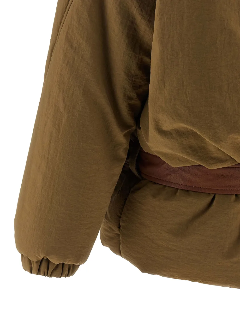 MARBELL Amy gewatteerd jack met sjaaldetail Bruin