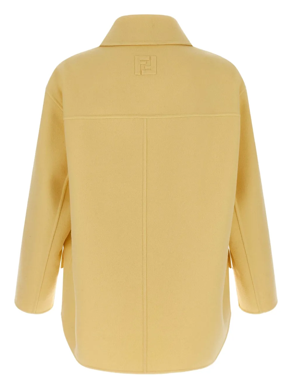 Fendi Caban Coat Coats And Trench Coats Yellow In Yellow