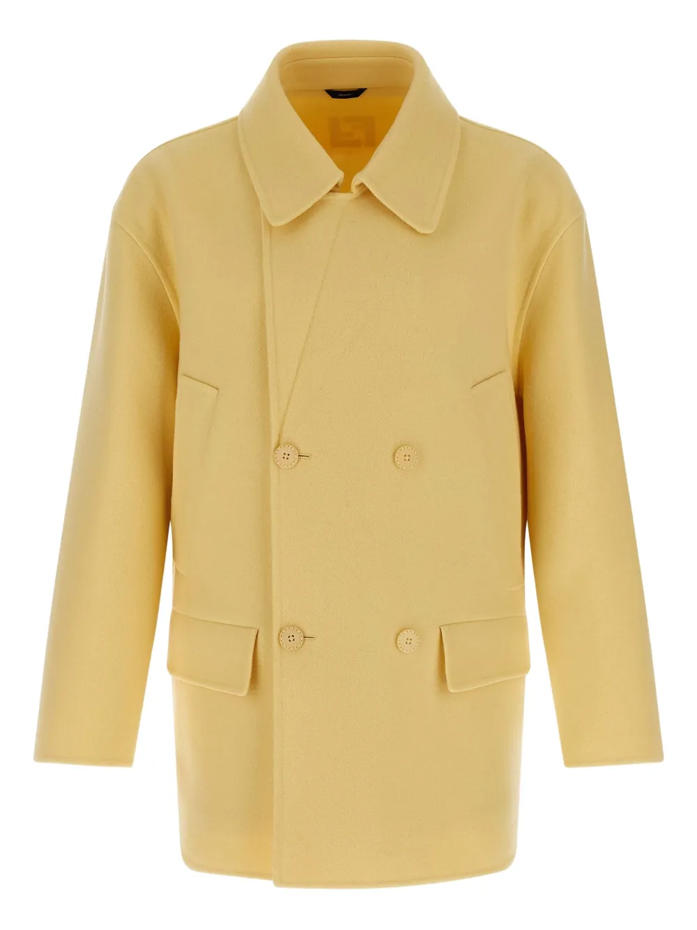 Fendi Caban Coat Coats And Trench Coats Yellow In Yellow