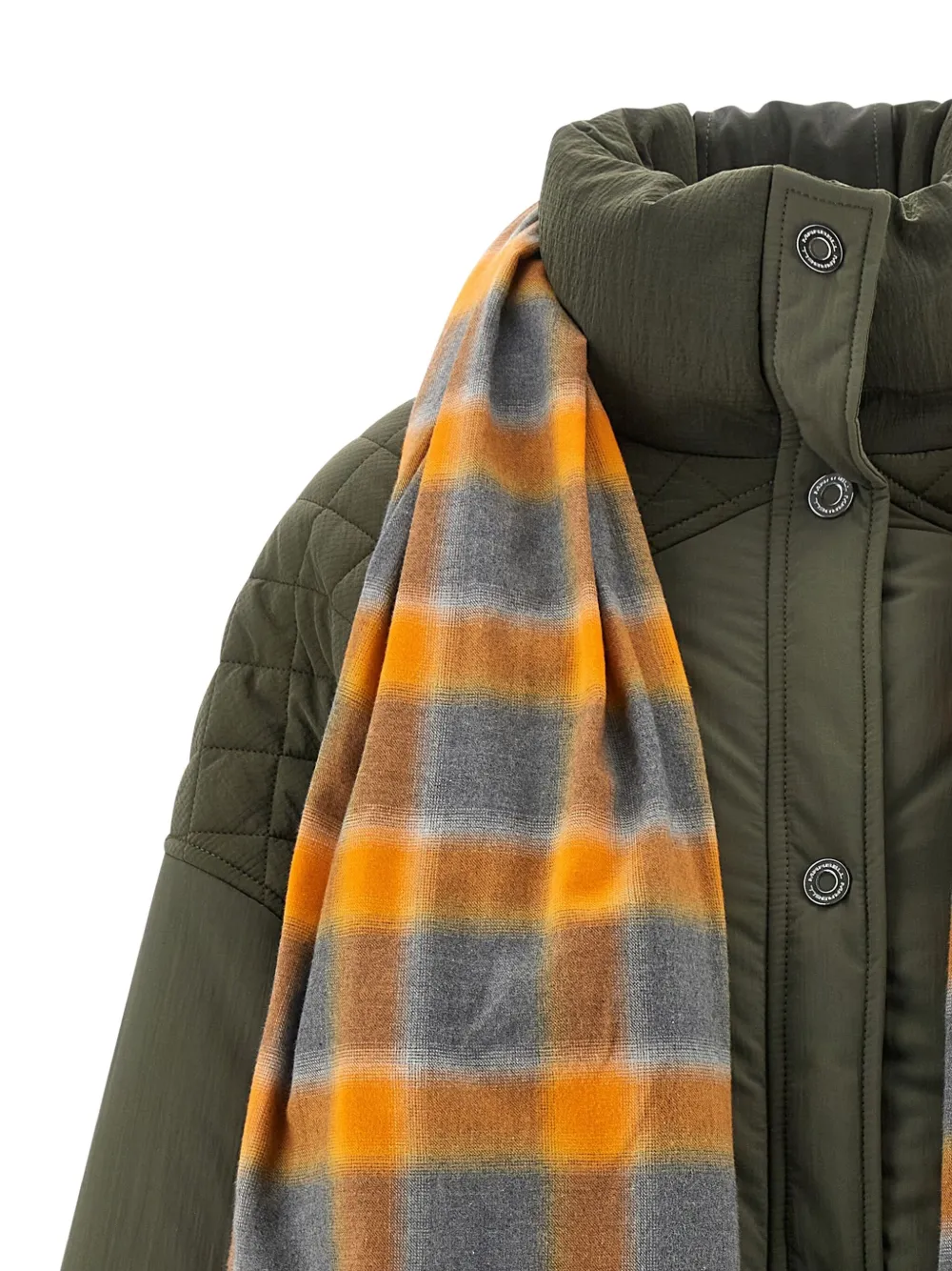 MARBELL Amy gewatteerd jack met sjaaldetail Groen