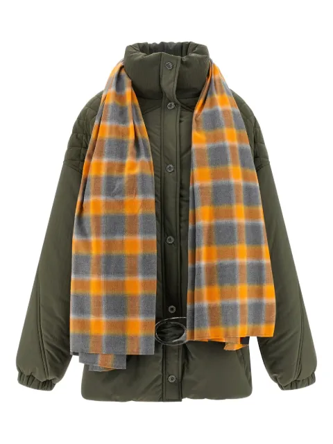 MARBELL Amy scarf-detail padded jacket