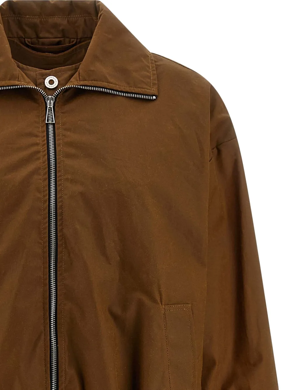 MARBELL Iryna jas met enkele rij knopen Bruin