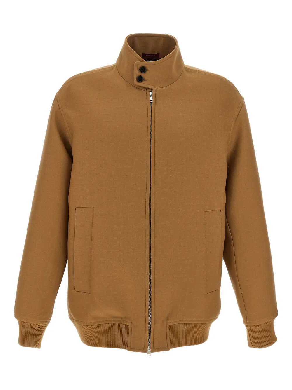 Gucci ribbed-knit high-neck jacket | Brown | Image 1