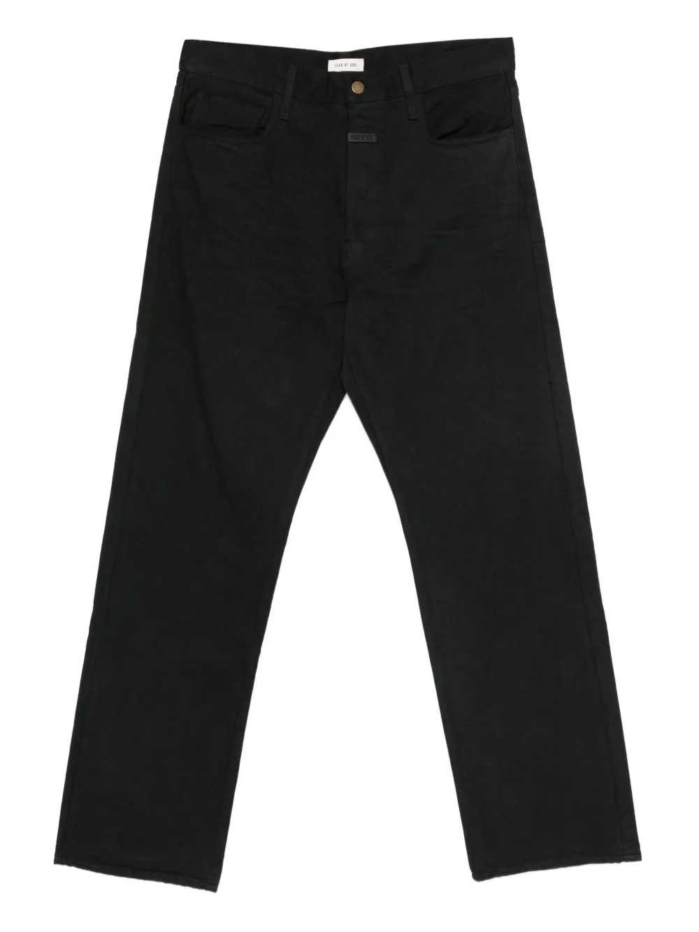 Fear Of God Rinsed-effect Jeans In Black
