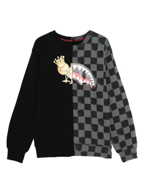 sprayground kid checkerboard sweatshirt