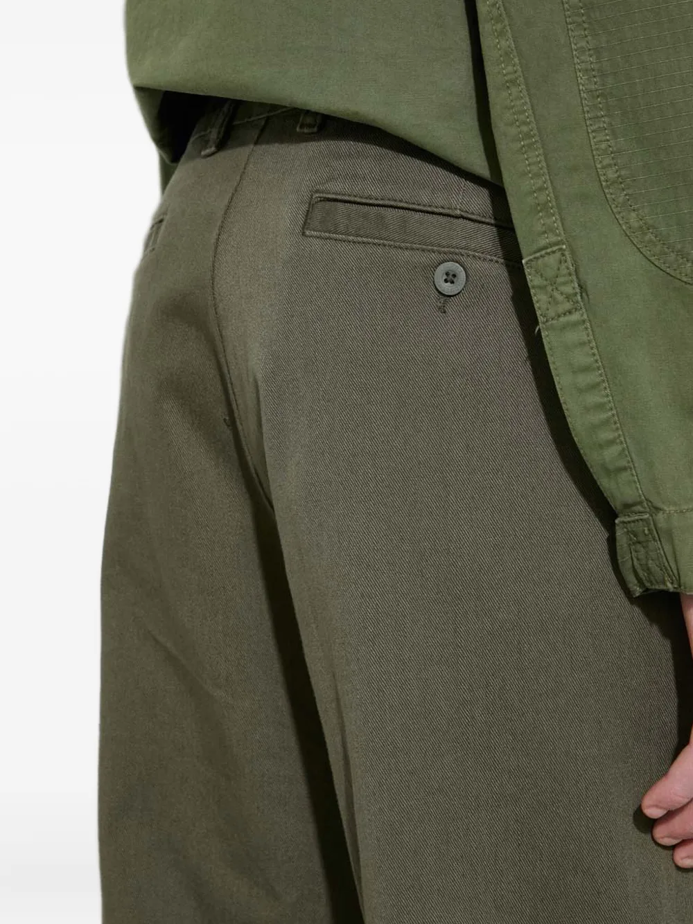 Alpha Industries Alpha chino met knopen Groen