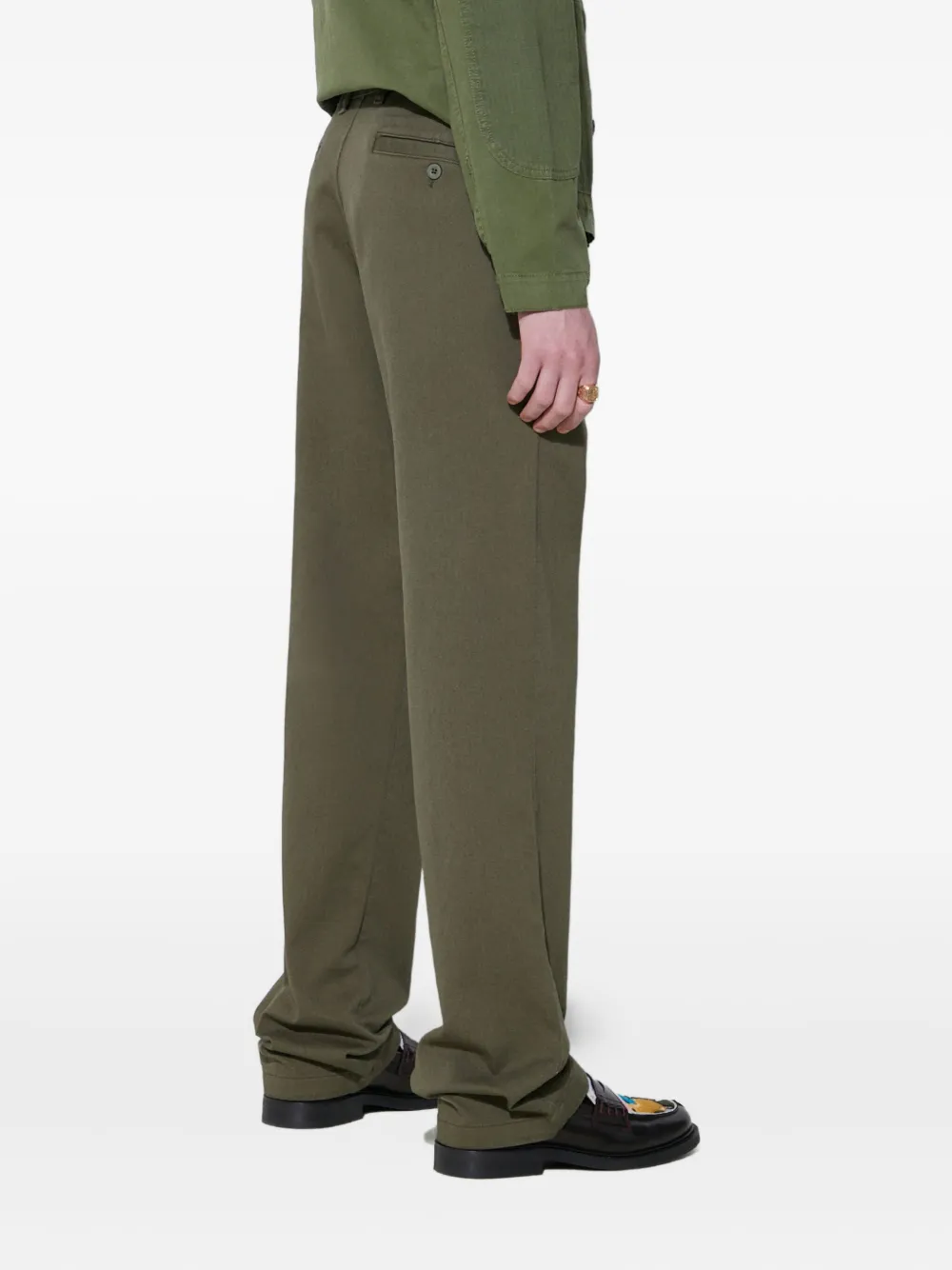 Alpha Industries Alpha chino met knopen Groen