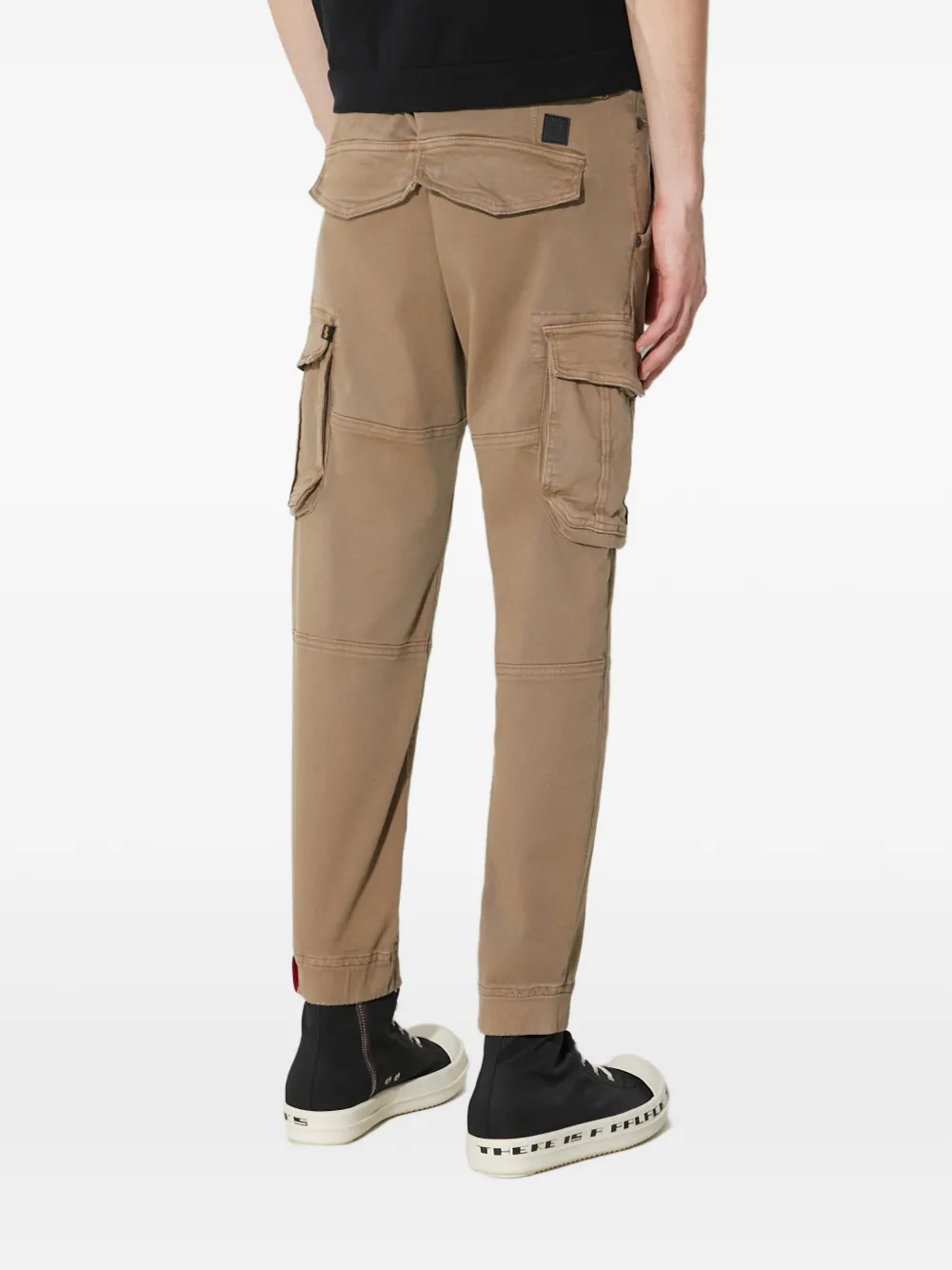 Alpha Industries Broek met cargo zak Beige