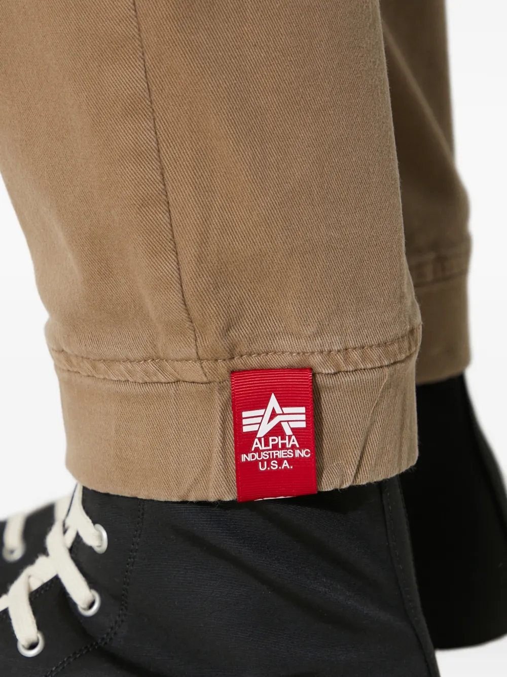 Alpha Industries Broek met cargo zak Beige