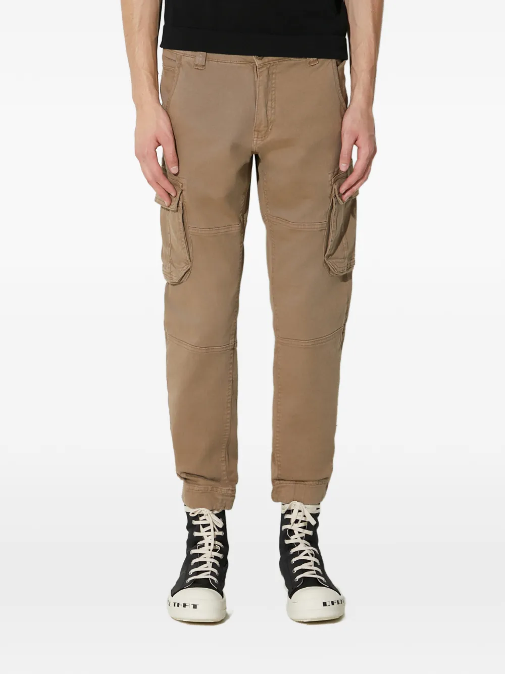Alpha Industries Cargo Pocket Trousers In Brown