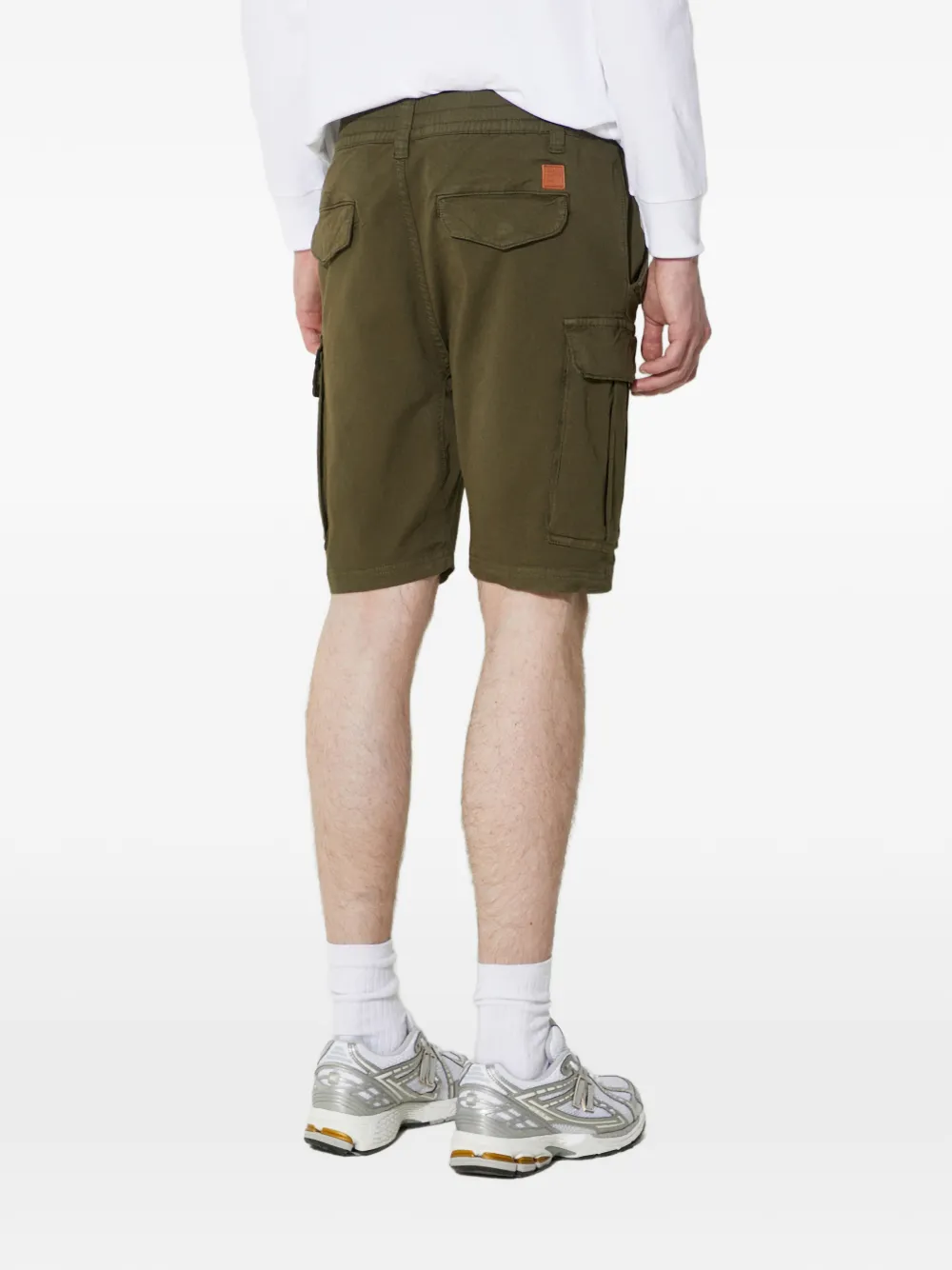 Alpha Industries Airman shorts met cargo zak Groen