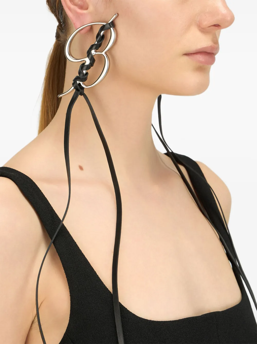 Blumarine B-Monogram oorbellen - Zwart